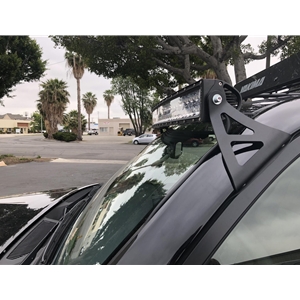Cali Raised Led 03 21 4Runner 52 Inch Curved Roof Brackets Kit Dual Row Spot Beam Blue Backlight Small