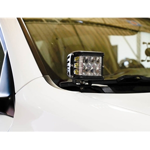 Cali Raised 10-21 Lexus GX 460 Low Profile LED Ditch Light Brackets Kit (2) 3X2 18W LED Pods Ditch Lights Switch Blue Backlight Small Cali Raised LED