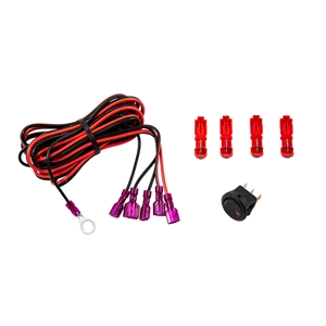 Diode Dynamics Add-on LED Switch Kit Red