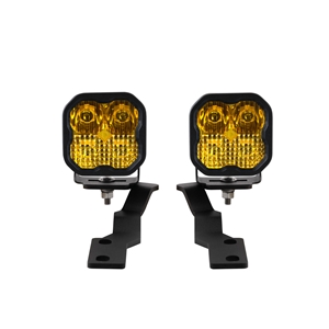 Diode Dynamics SS3 LED Ditch Light Kit for 2016-2021 Toyota Tacoma, Sport Yellow Combo