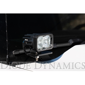 Diode Dynamics SS3 LED Ditch Light Kit for 2014-2019 Chevrolet Silverado 1500, Sport White Combo
