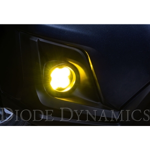 Diode Dynamics SS3 Type A LED Fog Light Kit for 2016-2021 Subaru Crosstrek, Yellow SAE/DOT Fog Max