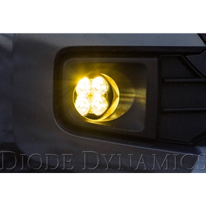 Diode Dynamics SS3 Type B LED Fog Light Kit for 2008-2010 Toyota Highlander Yellow SAE/DOT Fog Max