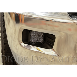 Diode Dynamics SS3 LED Horizontal Fog Light Kit for 09-12 Ram 1500 Yellow SAE/DOT Fog Max