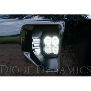Diode Dynamics SS3 Type SV1 LED Fog Light Kit for 2016-2018 Chevrolet Silverado 1500, White SAE/DOT Driving Sport