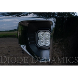 Diode Dynamics SS3 Type SV1 LED Fog Light Kit for 2019 Chevrolet Silverado 1500 LD, White SAE/DOT Driving Sport