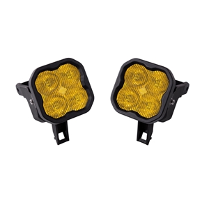 Diode Dynamics SS3 Type SDX ABL LED Fog Light Kit for 2000-2005 Ford Excursion Yellow SAE/DOT Fog Sport w/ Backlight