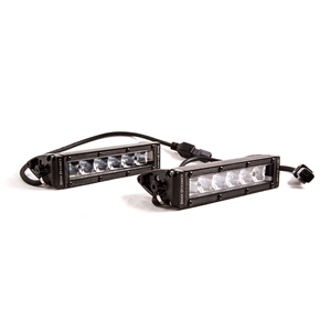 Diode Dynamics 6 Inch LED Light Bar Single Row Straight SS6 White Driving Light Bar Pair