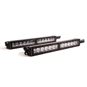 Diode Dynamics 12 Inch LED Light Bar  Single Row Straight Clear Driving Pair Stage Series