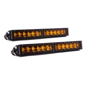 Diode Dynamics 12 Inch LED Light Bar  Single Row Straight Amber Driving Pair Stage Series