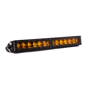 Diode Dynamics 12 Inch LED Light Bar  Single Row Straight Amber Driving Each Stage Series