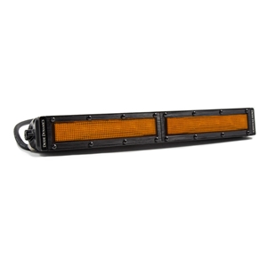 Diode Dynamics 12 Inch LED Light Bar  Single Row Straight Amber Flood Each Stage Series