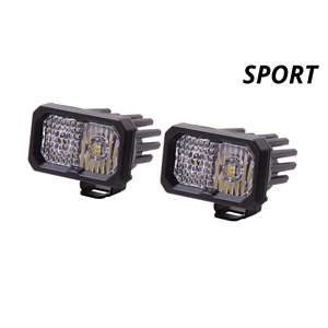 Diode Dynamics SS2 Inch LED Pod, Sport White Driving Standard ABL Pair