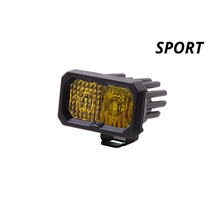 Diode Dynamics SS2 Inch LED Pod, Sport Yellow Flood Standard ABL Each