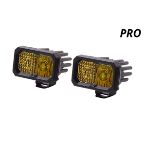 Diode Dynamics SS2 Inch LED Pod, Pro Yellow Driving Standard ABL Pair