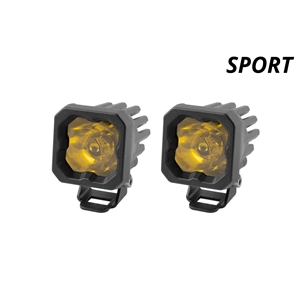 Diode Dynamics Stage Series C1 LED Pod Sport Yellow Wide Standard ABL Pair