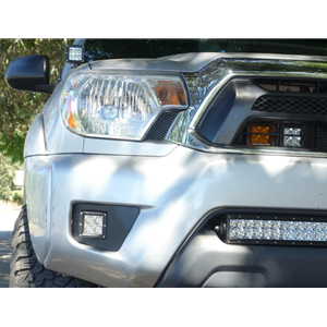 Cali Raised 12-15 Toyota Tacoma LED Fog Light Pod Replacements Brackets Kit 3X2 18W LED Pods Cali Raised LED