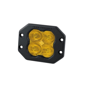 Diode Dynamics SS3 Pro ABL Yellow Driving Flush Single
