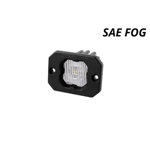 Diode Dynamics Stage Series C1 LED Pod White SAE/DOT Fog Flush WBL Each