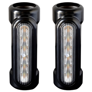 HOGWORKZ® Black Engine Guard / Highway Bar LED Lights