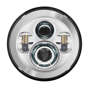 HOGWORKZ® 7" LED Chrome LED Headlight (Harley Daymaker Replacement)