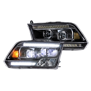 Morimoto XB Hybrid LED Headlights: Dodge Ram (09-18) (Pair