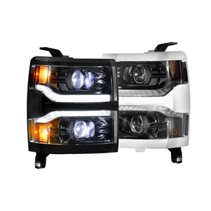 Morimoto XB LED Headlights: Chevrolet Silverado 1500 (14-15) (Pair