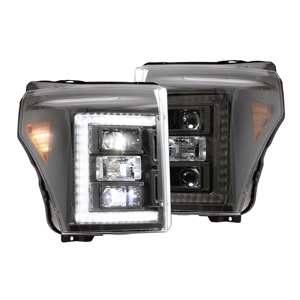 Morimoto XB Hybrid LED Headlights: Ford Super Duty (11-16) (Pair