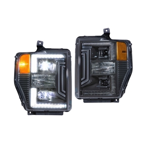 Morimoto XB Hybrid LED Headlights: Ford Super Duty (08-10) (Pair
