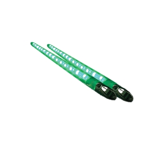 Race Sport Lighting 13 Inch Accent Bar Green Pair Extreme Series