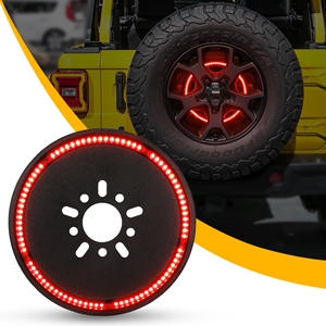 Race Sport Lighting 18-Pres Jeep JL 3rd Brake Light LED 5th Wheel Mount