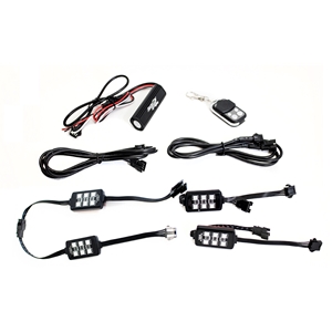 Race Sport Lighting 4-Piece Light 6SMD POD RGB Multi-Color Accent Kit with Remote Control ColorADAPT