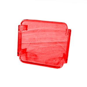 Race Sport Lighting Translucent 3x3 Inch Protective Spotlight Cover Red