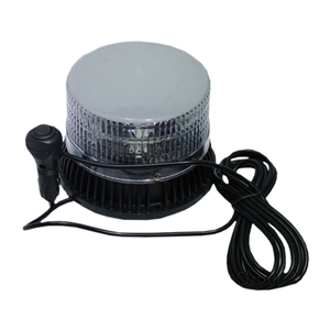 Race Sport Lighting 16-LED Dome LED High-Powered Beacon Amber LED's in White Lens Dome