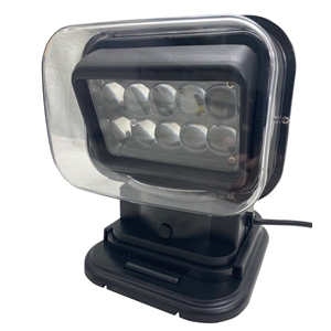 Race Sport Lighting 50W LED Spot Light w/ Remote Swivel Functionality Motorized Black