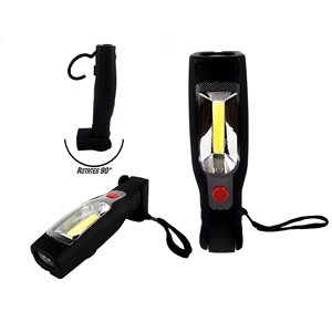 Race Sport Lighting 3W/210 Lumen Plasma Style Hook and Magnet Mount LED Utility Flashlight