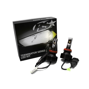Race Sport Lighting 5202 Fan-less LED Conversion Headlight Kit with Pin Point Projection Optical Aims and Shallow Mount Design Terminator Series