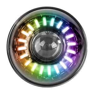 Race Sport Lighting 7 Inch ColorSMART RGB High Power Projector LED Headlights with Bluetooth App controls for 360 RGB Accents Single