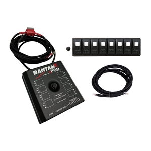 sPod BantamX Modular w/ Red LED with 84 Inch battery cables