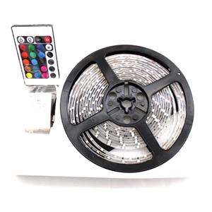 Race Sport Lighting 3 ft 1M 20-Color RGB Multi-Color 5050 LED Tape Strip Reel Lighting w/ Remote