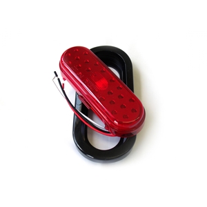 Race Sport Lighting   6x2.5 Inch LED Red w/ Grommet Sold Individually