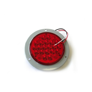 Race Sport Lighting   4 Inch LED Round Red w/ 3 Hole Mount