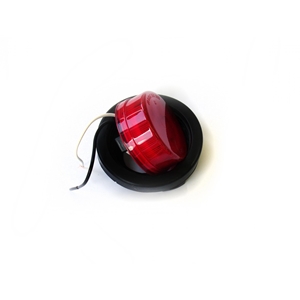 Race Sport Lighting   2.5 Inch LED Round Red w/ Grommet