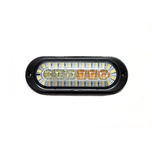 Race Sport Lighting Dual Function Ultra Thin Flush Mount Amber Flasher Strobe With White LED DRL function - SAE Certified J595 and J2087