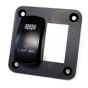 Race Sport Lighting Rocker Switch Mounting Panel for 2 Rocker Switches Aluminum