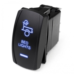 Race Sport Lighting LED Rocker Switch w/ Blue LED Radiance Bed Lights