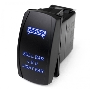 Race Sport Lighting LED Rocker Switch w/ Blue LED Radiance Bull Bar LED Light Bar