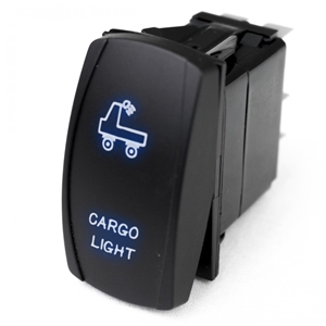 Race Sport Lighting LED Rocker Switch w/ Blue LED Radiance Cargo Light