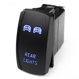 Race Sport Lighting LED Rocker Switch w/ Blue LED Radiance Rear Lights