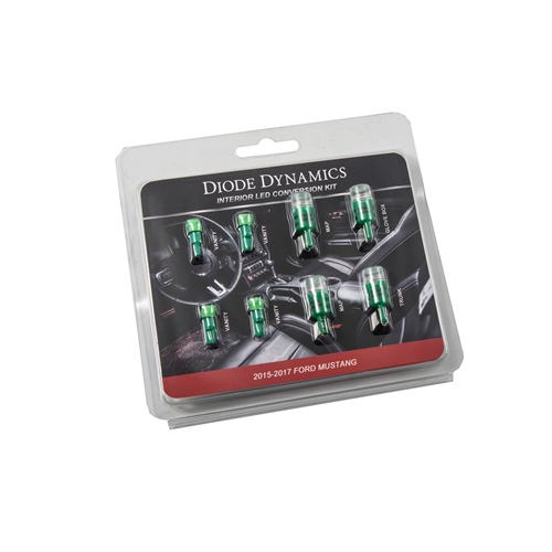 Diode Dynamics Mustang Interior Light Kit 15-17 Mustang Stage 1 Green 